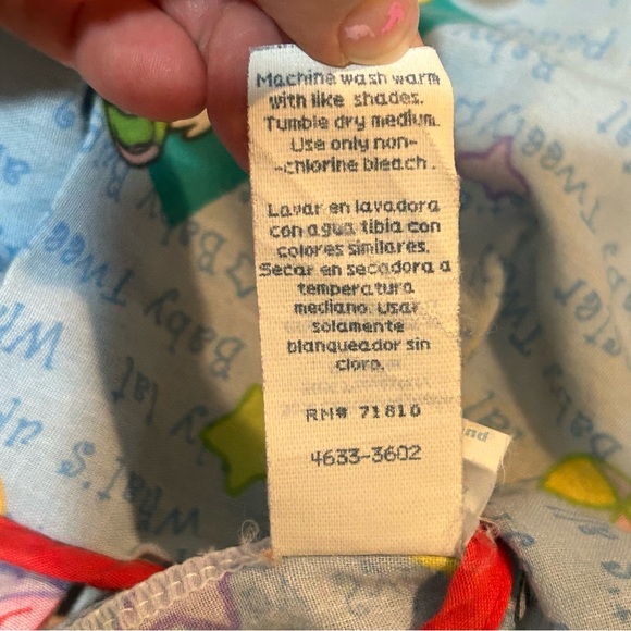 Vtg 1997 Looney Tunes  Nursery Hamper Baby Storage Tweety Bird Bugs Bunny - Picture 9 of 9